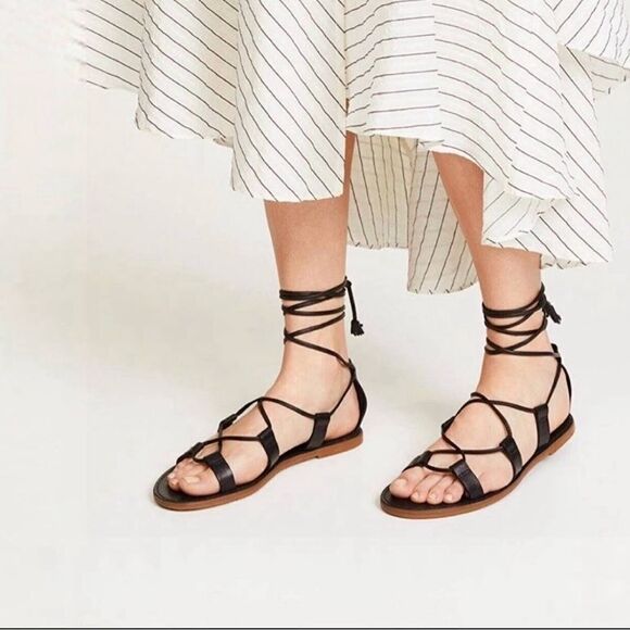 Madewell Sandals Black Leather Size 7.5 - Picture 11 of 11